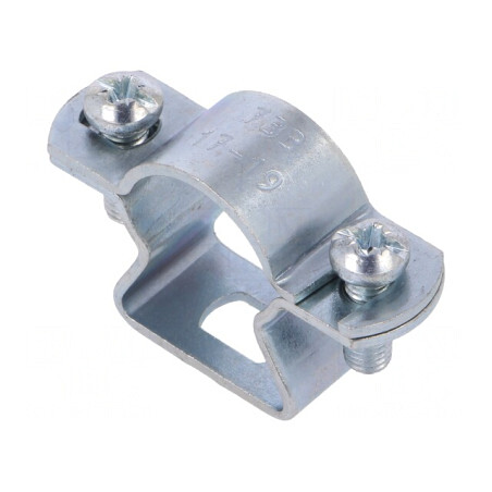 Colier cu șurub 45mm oțel zincat 17-19mm | Electronic-mag.ro | Componente Electronice