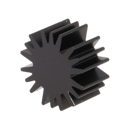 Radiator LED Negru 20mm x 10mm | Electronic-mag.ro | Componente Electronice