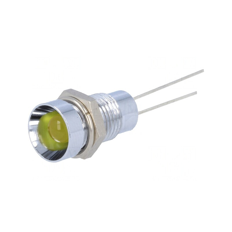 Lampă LED galbenă Ø8,2mm IP40 pentru PCB | Electronic-mag.ro | Componente Electronice