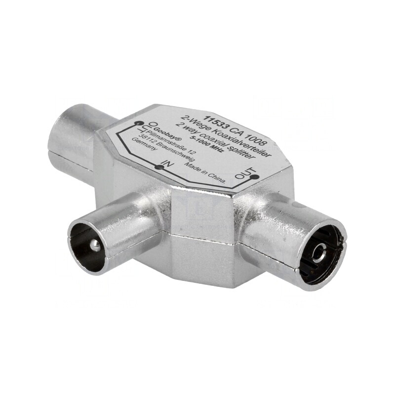 Splitter Coaxial 9,5mm Dublu | Electronic-mag.ro | Componente Electronice