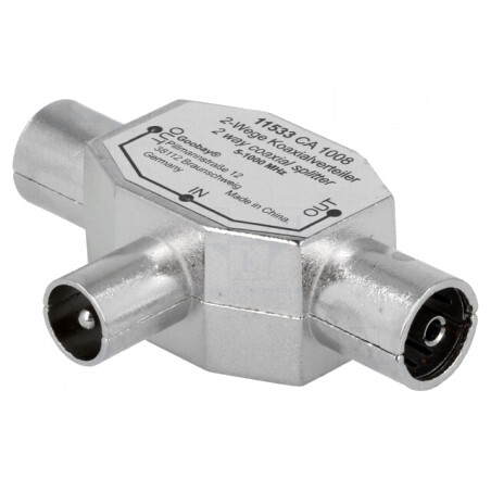 Splitter Coaxial 9,5mm Dublu | Electronic-mag.ro | Componente Electronice