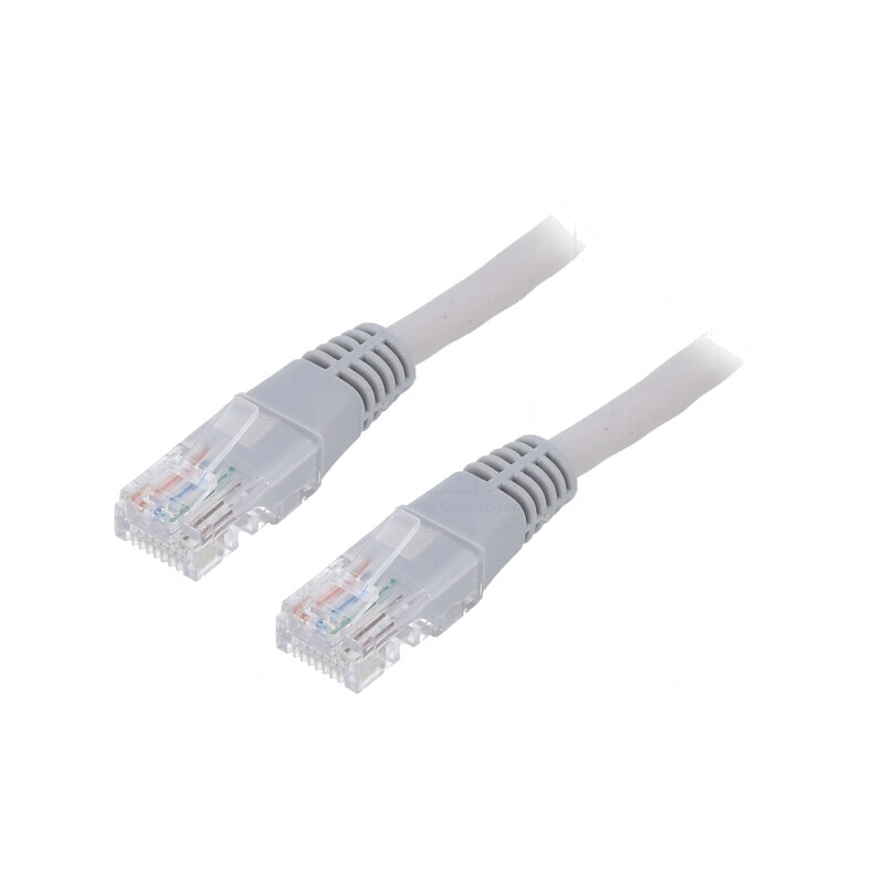 Patch Cord UTP CAT5e 3m Gri | Electronic-mag.ro | Componente Electronice