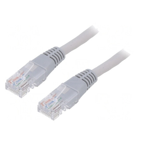 Patch Cord UTP CAT5e 3m Gri | Electronic-mag.ro | Componente Electronice