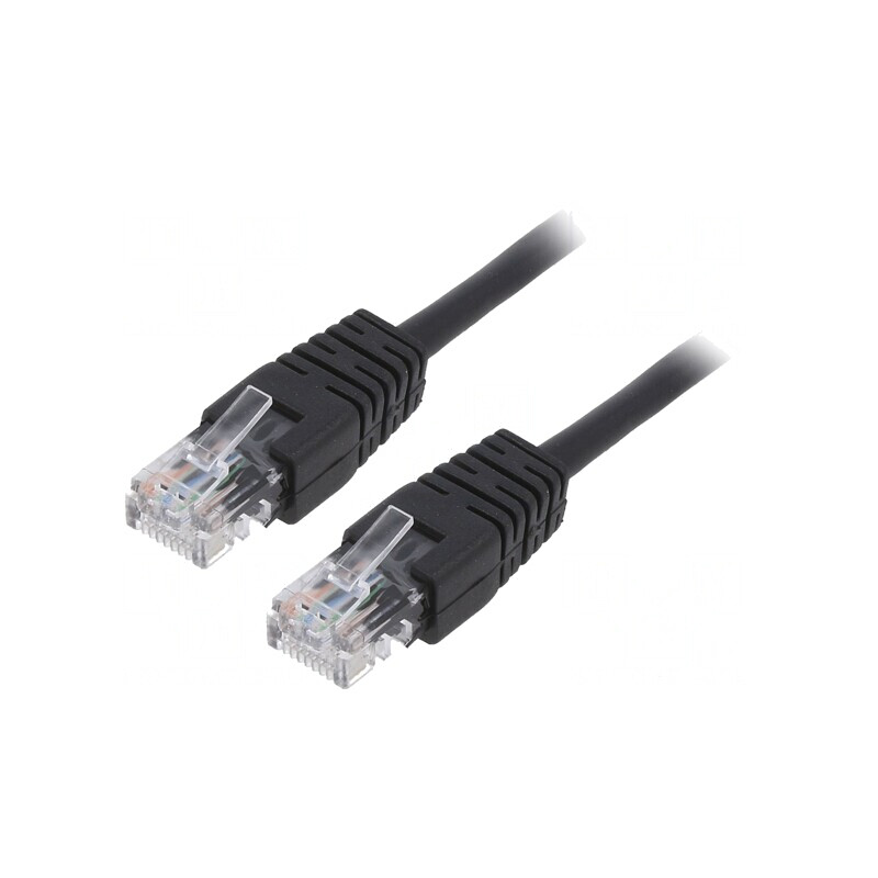 Patch cord UTP Cat5e Negru 3m | Electronic-mag.ro | Componente Electronice Patch cord UTP Cat5e Negru 3m | Electronic-mag.ro | Componente Electronice