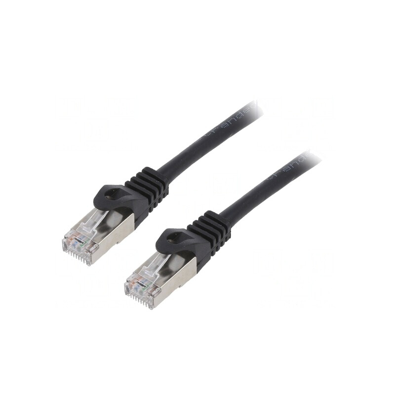 Patch Cord Ethernet F/UTP Cat6 1m Negru RJ45 | Electronic-mag.ro | Componente Electronice Patch Cord Ethernet F/UTP Cat6 1m Negru RJ45 | Electronic-mag.ro | Componente Electronice