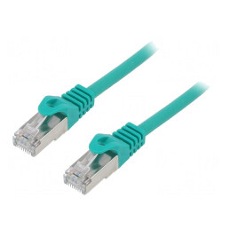 Cablu Patch F/UTP Cat6 Verde 1m RJ45 | Electronic-mag.ro | Componente Electronice