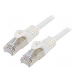 Patch Cord F/UTP Cat 6 Alb 1m RJ45 | Electronic-mag.ro | Componente Electronice