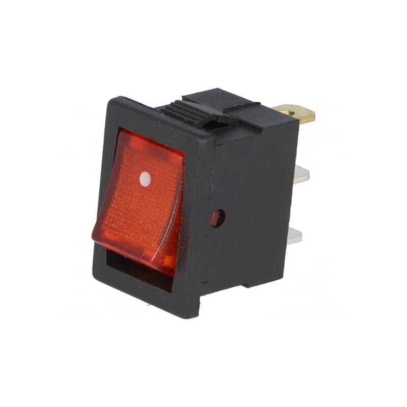 Întrerupător Rocker SPST ON-OFF 3A/250V cu Lampă Neon Roșie | Electronic-mag.ro | Componente Electronice Întrerupător Rocker SPST ON-OFF 3A/250V cu Lampă Neon Roșie | Electronic-mag.ro | Componente Electronice