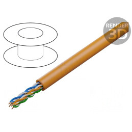 Cablu ETHERLINE® LAN 350 UTP 4x2x24AWG LSZH | Electronic-mag.ro | Componente Electronice