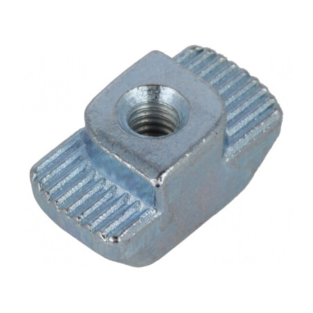 Piuliță T pentru profil 10mm oțel zincat M4 | Electronic-mag.ro | Componente Electronice