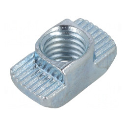 Piuliță oțel zincat M8 pentru profile 10mm | Electronic-mag.ro | Componente Electronice