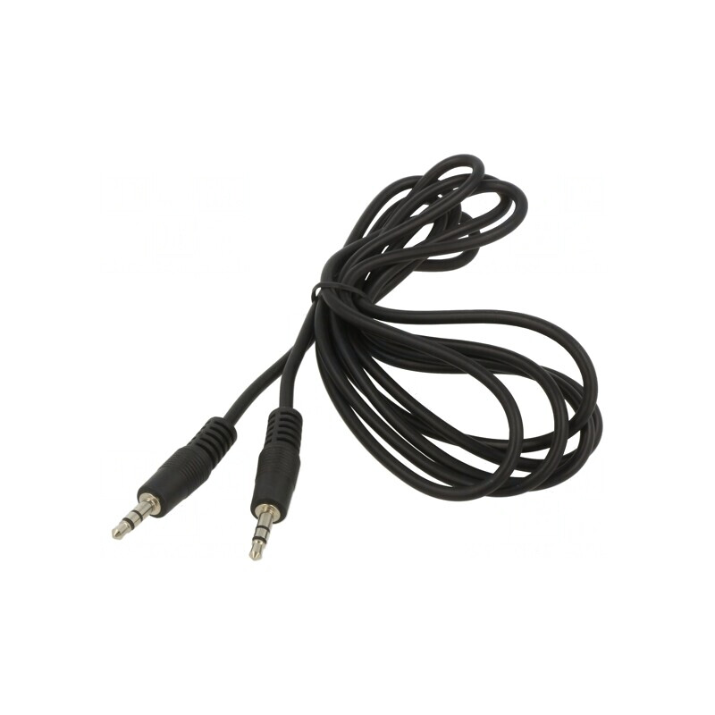 Cablu Audio Jack 3.5mm 3 Pin 1.8m Negru | Electronic-mag.ro | Componente Electronice