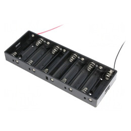 Suport de Baterii AA R6 cu 10 Cabluri Negru | Electronic-mag.ro | Componente Electronice
