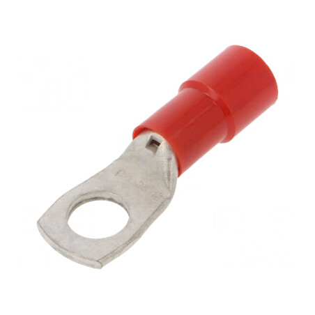 Vârf Inelar Tubular M12 13mm 35mm2 Crimpat Roșu | Electronic-mag.ro | Componente Electronice