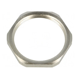 Piuliță M40 Alamă Nichel 46mm Filet Metric Pas 1.5 | Electronic-mag.ro | Componente Electronice