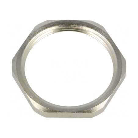 Piuliță M40 Alamă Nichel 46mm Filet Metric Pas 1.5 | Electronic-mag.ro | Componente Electronice