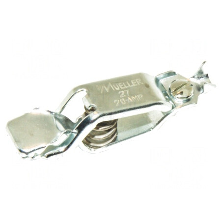 Bornă crocodil 20A max. 15mm cositorit | Electronic-mag.ro | Componente Electronice