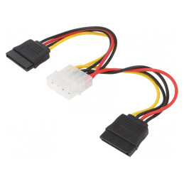 Cablu de Alimentare SATA Molex 15pin 0.15m | Electronic-mag.ro | Componente Electronice