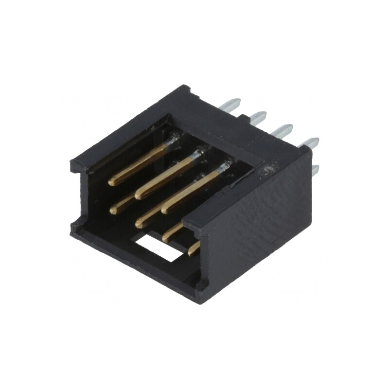 Soclu cablu-placă 8 pini 2,54mm aurit THT AMPMODU MOD II | Electronic-mag.ro | Componente Electronice