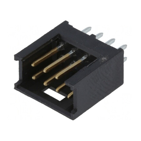 Soclu cablu-placă 8 pini 2,54mm aurit THT AMPMODU MOD II | Electronic-mag.ro | Componente Electronice