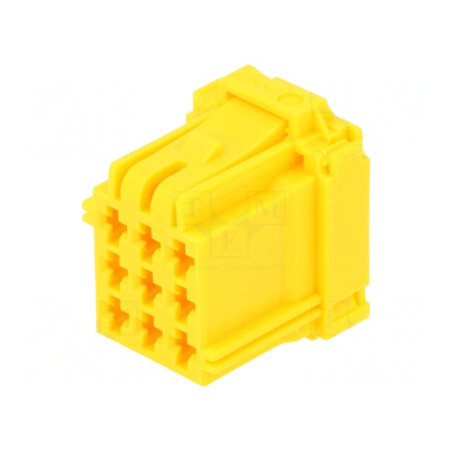 Conector Automotive MCP 2.8 Mamă Mufă Cablu 9 PIN Galbenă | Electronic-mag.ro | Componente Electronice