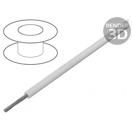 Cablu Electric Litat 18AWG PVC Alb 30m | Electronic-mag.ro | Componente Electronice