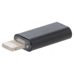 Adaptor Apple Lightning la USB-C Negru Cablexpert | Electronic-mag.ro | Componente Electronice