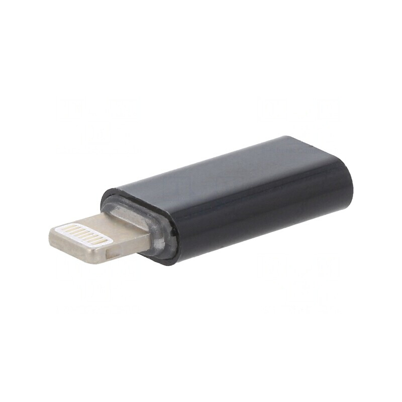 Adaptor Apple Lightning la USB-C Negru Cablexpert | Electronic-mag.ro | Componente Electronice Adaptor Apple Lightning la USB-C Negru Cablexpert | Electronic-mag.ro | Componente Electronice