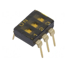 Comutator DIP-SWITCH 2 Pozitii 24VDC 0,025A | Electronic-mag.ro | Componente Electronice