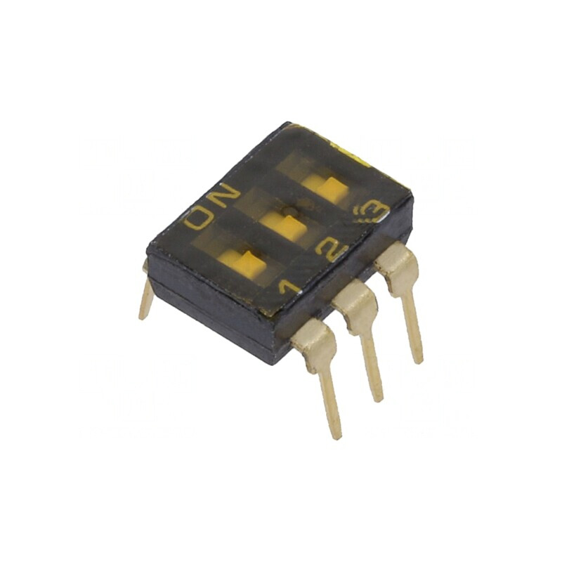 Comutator DIP-SWITCH 2 Pozitii 24VDC 0,025A | Electronic-mag.ro | Componente Electronice