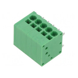 Regletă de Conexiuni PCB 90° 3,5mm 5 Piste 10A | Electronic-mag.ro | Componente Electronice
