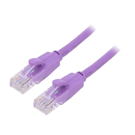 Patch Cord U/UTP Cat6 2m Violet 8 Fire Aurite PVC | Electronic-mag.ro | Componente Electronice