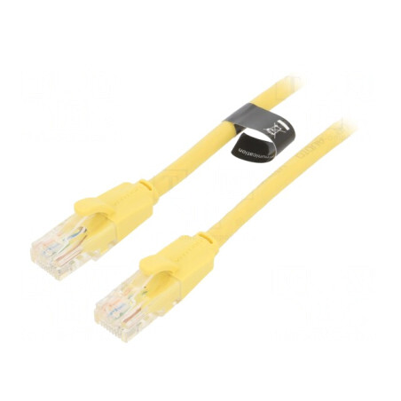 Patch Cord U/UTP Cat6 PVC Galben 2m | Electronic-mag.ro | Componente Electronice