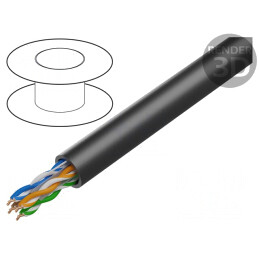 Cablu UTP Cat6 Exterior Montaj Subteran 23AWG | Electronic-mag.ro | Componente Electronice