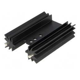 Radiator Aluminiu Negru TO220 50,8mm 9,1K/W | Electronic-mag.ro | Componente Electronice