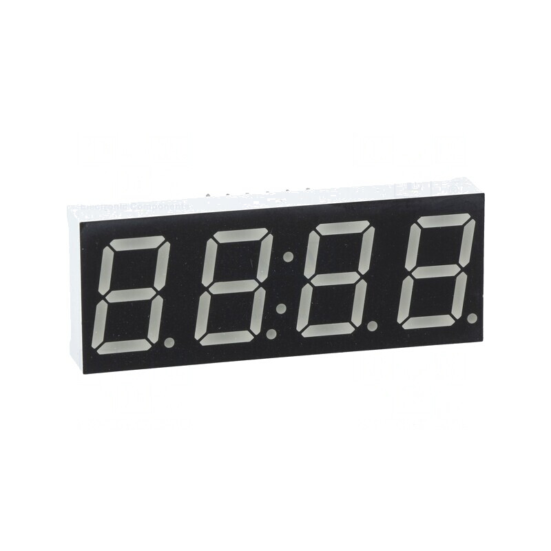 Afișaj LED 7 Segmente 14.2mm 4 Digits Galben-Verde | Electronic-mag.ro | Componente Electronice