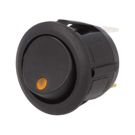 Comutator Rocker ON-OFF 20A 14V LED Galben | Electronic-mag.ro | Componente Electronice