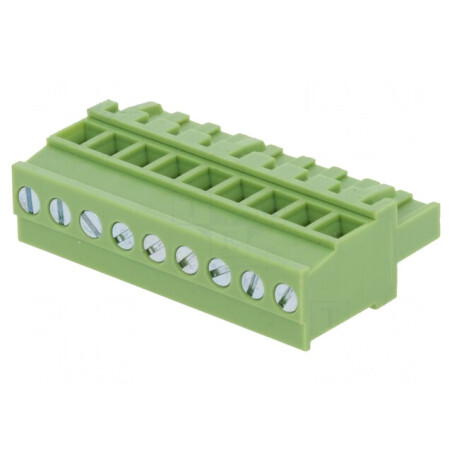 Regletă de Conexiuni 5mm 9 Piste 90° | Electronic-mag.ro | Componente Electronice