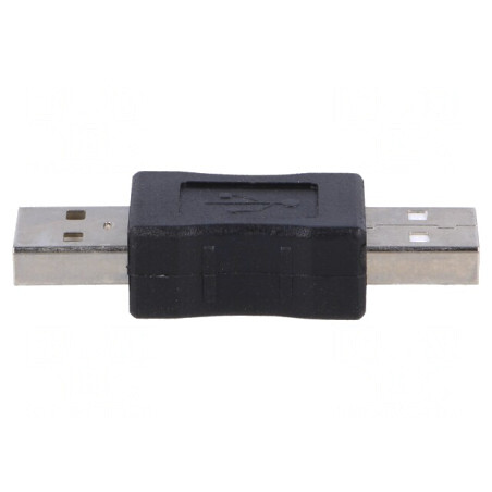 Adaptor USB 2.0 USB A Negru Nichelat | Electronic-mag.ro | Componente Electronice