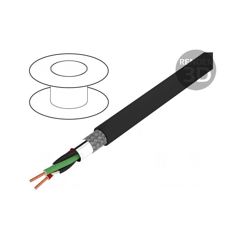 Cablu Automatizări și Transmisie Date Exterior 1x2x0,64mm | Electronic-mag.ro | Componente Electronice