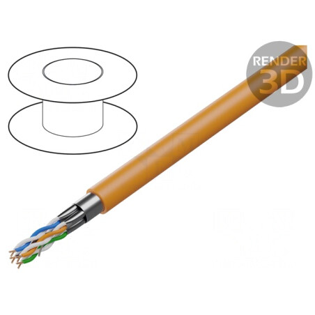Cablu BiTLAN F/FTP Cat6a 23AWG pentru Transmisie Date | Electronic-mag.ro | Componente Electronice