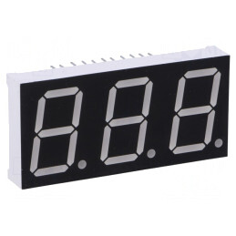 Afișaj LED 7 Segmente 20,32mm Roșu 3 Digits | Electronic-mag.ro | Componente Electronice