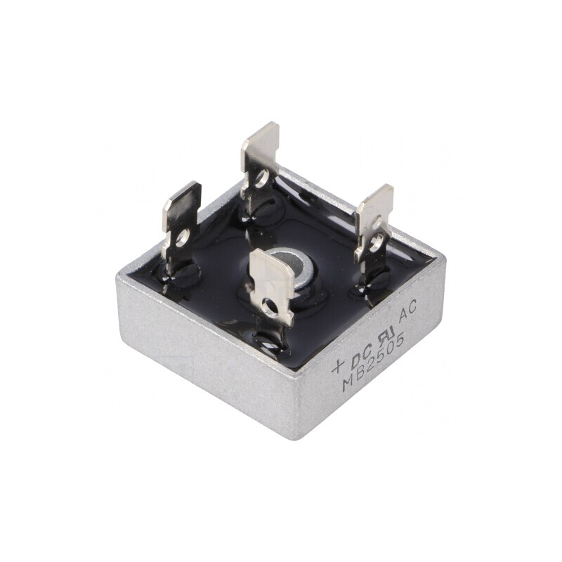 Punte Redresoare Monofazată 50V 25A 400A MB-25 | Electronic-mag.ro | Componente Electronice