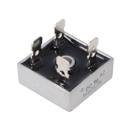 Punte Redresoare Monofazată 50V 25A 400A MB-25 | Electronic-mag.ro | Componente Electronice