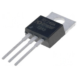 N-MOSFET Tranzistor Unipolar 400V 6.3A 125W TO220AB | Electronic-mag.ro | Componente Electronice