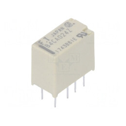 Releu Electromagnetic DPDT 24VDC 2A 0.3A 125VAC THT | Electronic-mag.ro | Componente Electronice
