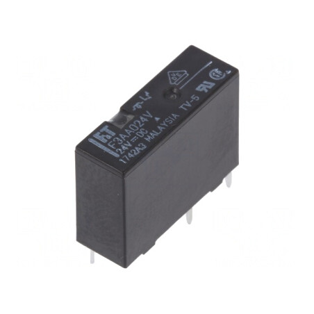 Releu electromagnetic 24VDC 5A 5A/250VAC | Electronic-mag.ro | Componente Electronice