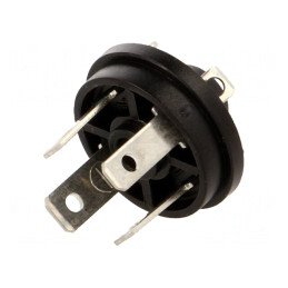 Conector Cu Valvă Soclu Format C 9.4mm 4 Pin Drept 6A | Electronic-mag.ro | Componente Electronice