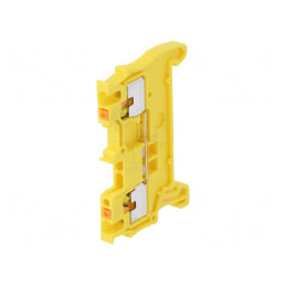 Conector Șine Galben 1.5mm2 2 Borne | Electronic-mag.ro | Componente Electronice