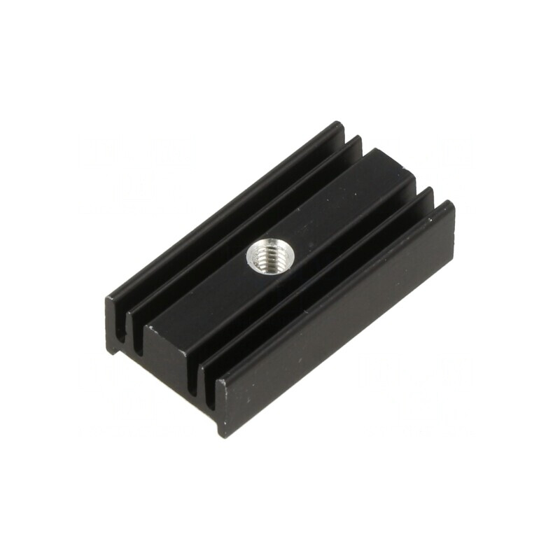Radiator Extrudat cu Aripioare Universale Negru 25mm | Electronic-mag.ro | Componente Electronice